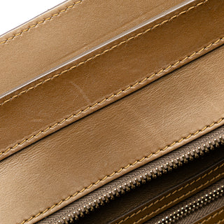 Mini Tricolor Leather Luggage Tote