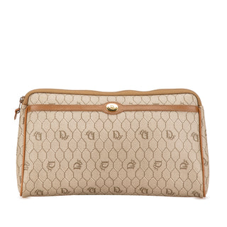 Honeycomb Coated Canvas Clutch