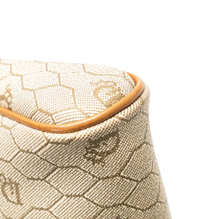 Honeycomb Coated Canvas Clutch