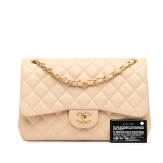 Jumbo Classic Lambskin Double Flap