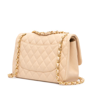 Jumbo Classic Lambskin Double Flap