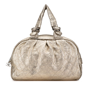 Metallic Calfskin Le Marais Duffle Bag