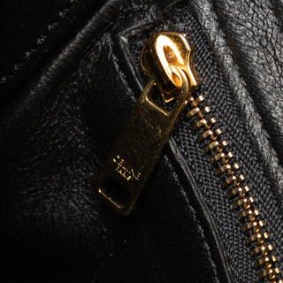 Small C Striped Leather Bag