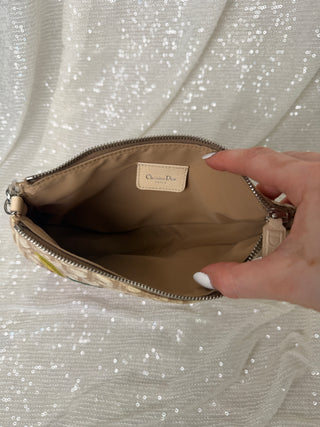 Vintage Dior Floral Mini Saddle Bag
