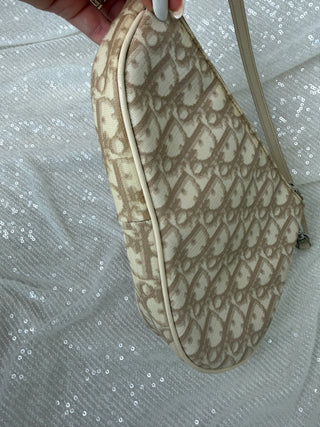Vintage Dior Floral Mini Saddle Bag