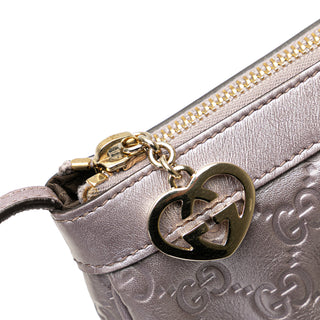 Small Metallic Guccissima Lovely Crossbody