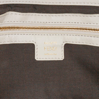 Zucca Embossed Leather Baguette Satchel