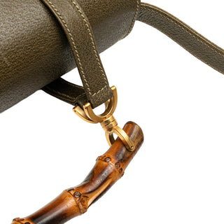 Leather Bamboo Satchel