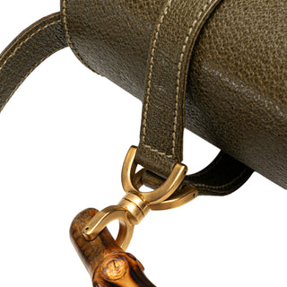Leather Bamboo Satchel