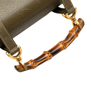 Leather Bamboo Satchel