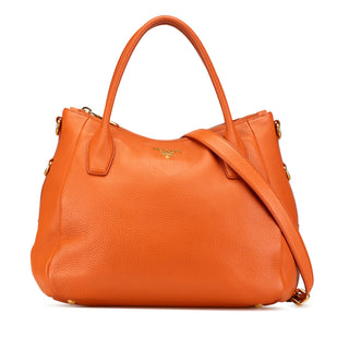 Vitello Daino Zip Top Convertible Tote