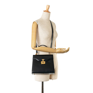 Lady Lock Leather Satchel