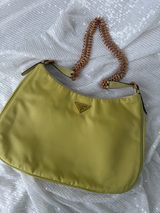Prada Nylon Chain Shoulder Bag