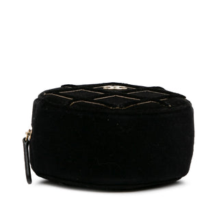 Velvet Pearl Sequin Round Crossbody