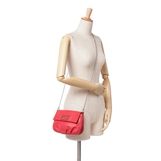 Leather Fendista Pochette Crossbody