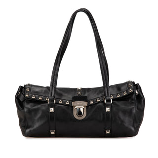 Leather Studded Easy Shoulder Bag