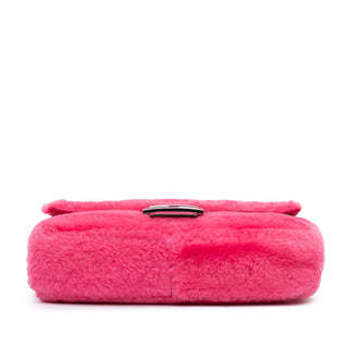 Shearling Baguette Satchel