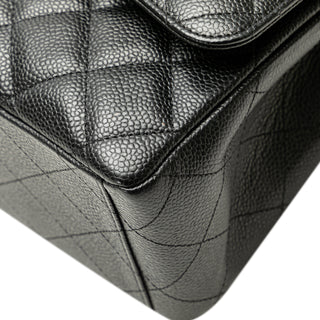 Maxi Classic Caviar Double Flap