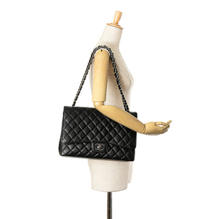 Maxi Classic Caviar Double Flap