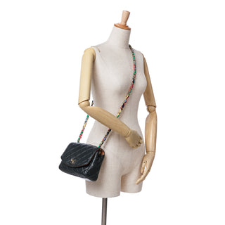 Small Quilted Lambskin Ribbon Flap