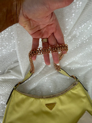 Prada Nylon Chain Shoulder Bag