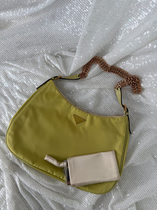 Prada Nylon Chain Shoulder Bag