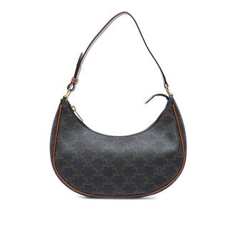 Triomphe Coated Canvas Ava Shoulder Bag