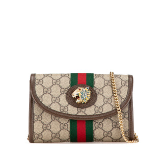Mini GG Supreme Rajah Web Chain Crossbody