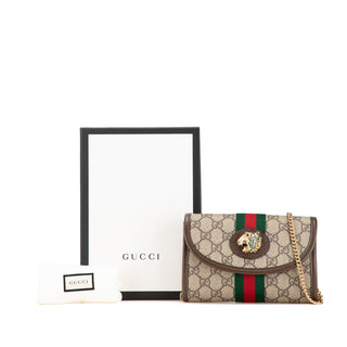 Mini GG Supreme Rajah Web Chain Crossbody