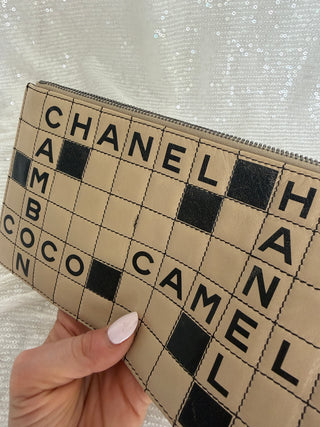 Vintage Chanel Crossword Pochette