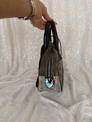 Dior Denim Saddle Bowler Bag