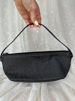 Vintage Gucci Denim Boat Pochette Bag