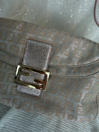 Vintage Fendi Metallic Shimmer Baguette Bag