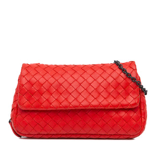 Intrecciato Chain Flap Crossbody