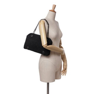 Grosgrain Intrecciato Duo Shoulder Bag