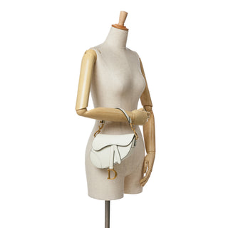 Mini Grained Calfskin Saddle Bag