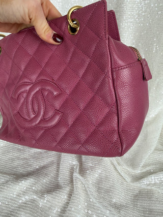 Vintage Chanel Pink Caviar Petit Tote