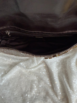 Rare Vintage Fendi Brown Sequin Baguette