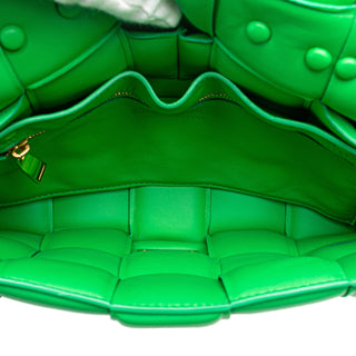 Nappa Intrecciato Padded Chain Cassette Satchel