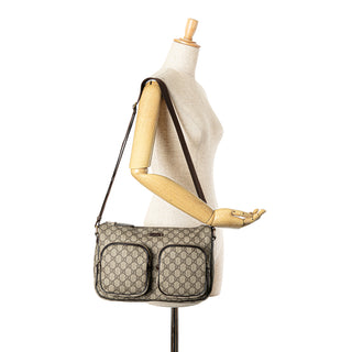 GG Supreme Double Pocket Crossbody