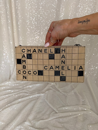 Vintage Chanel Crossword Pochette