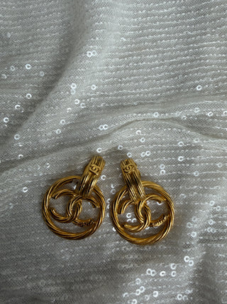 Vintage Chanel Hoop Earrings