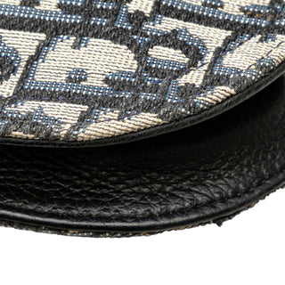 Oblique Canvas Saddle Messenger Pouch