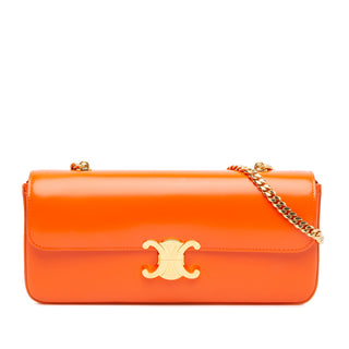 Triomphe Calfskin Cuir Chain Shoulder Bag