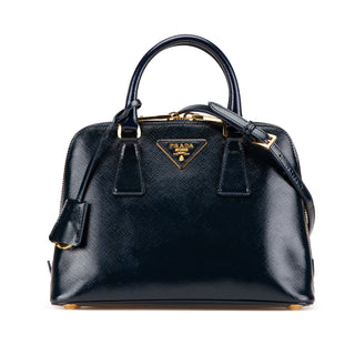Small Saffiano Vernice Promenade Satchel