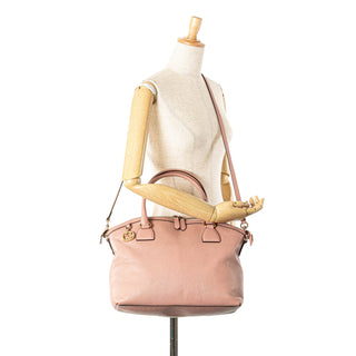 Medium Leather GG Charm Dome Satchel