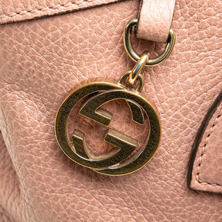 Medium Leather GG Charm Dome Satchel