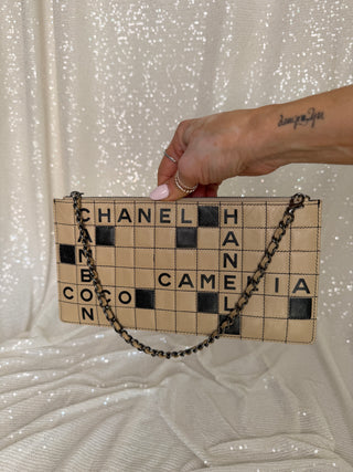 Vintage Chanel Crossword Pochette