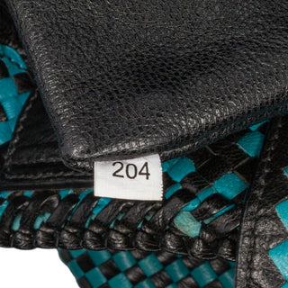 Goatskin Woven Madras Satchel