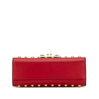 Small Pearl Studded Leather Padlock Crossbody